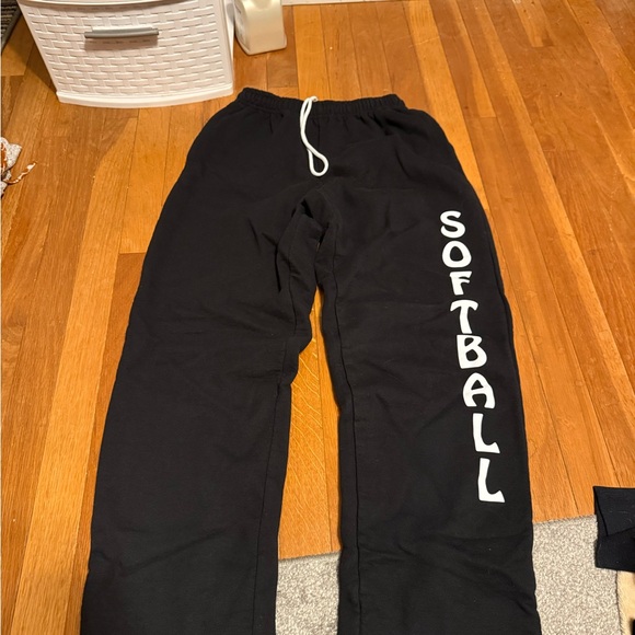 Gildan Black Softball  sweatpants - Picture 1 of 2
